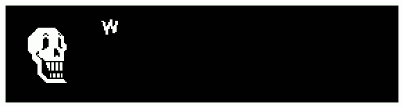 papyrus's text box from undertale! he says "WELCOME TO THE ABOUT PAGE!"