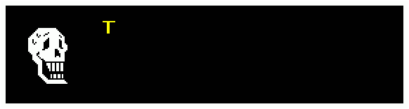 papyrus's text box from undertale! he says "THIS PAGE..? PUZZLING!"